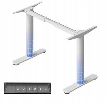 FLEXISPOT ER1 Electric Standing Desk Frame – Height Adjustable Sit-Stand (White)
