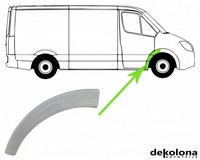 Reparaturblech Radhaus Rechts Vorne FüR Ford Transit Kasten Bus 85-92