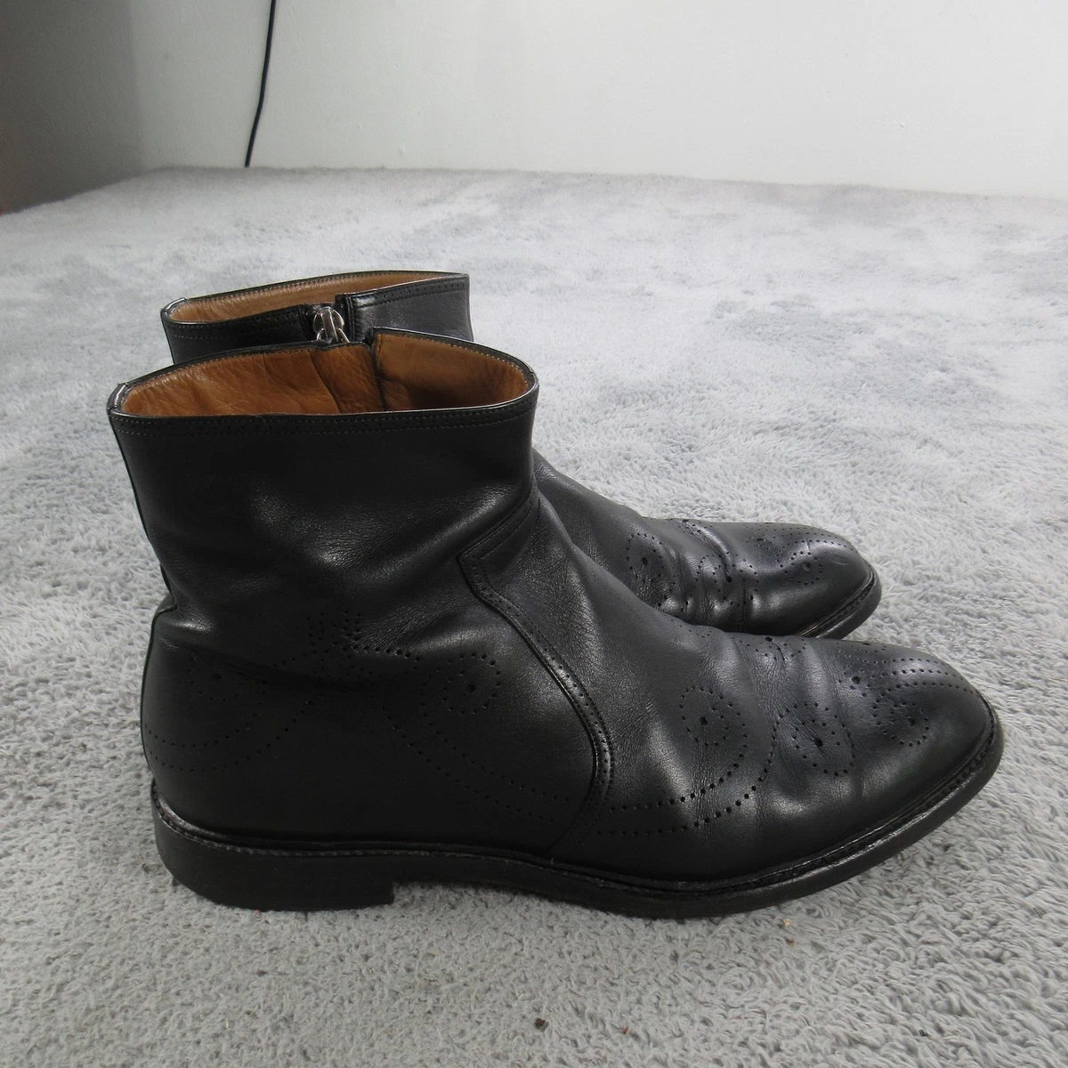 Gucci Zip Leather Upper Boots for Men for Sale | Shop New 