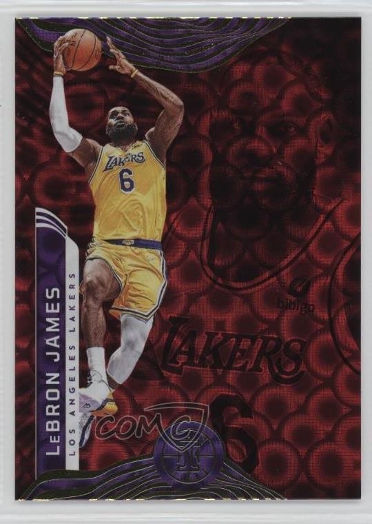 2021-22 Panini Illusions Asia Trophy Collection Red LeBron James #96 gc7