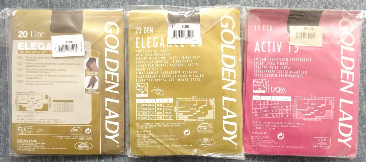 Lot De 5 Boîtes De Collants Femme (6 Paires) - Taille 1 (FR36/38) - Multicolores - Neufs