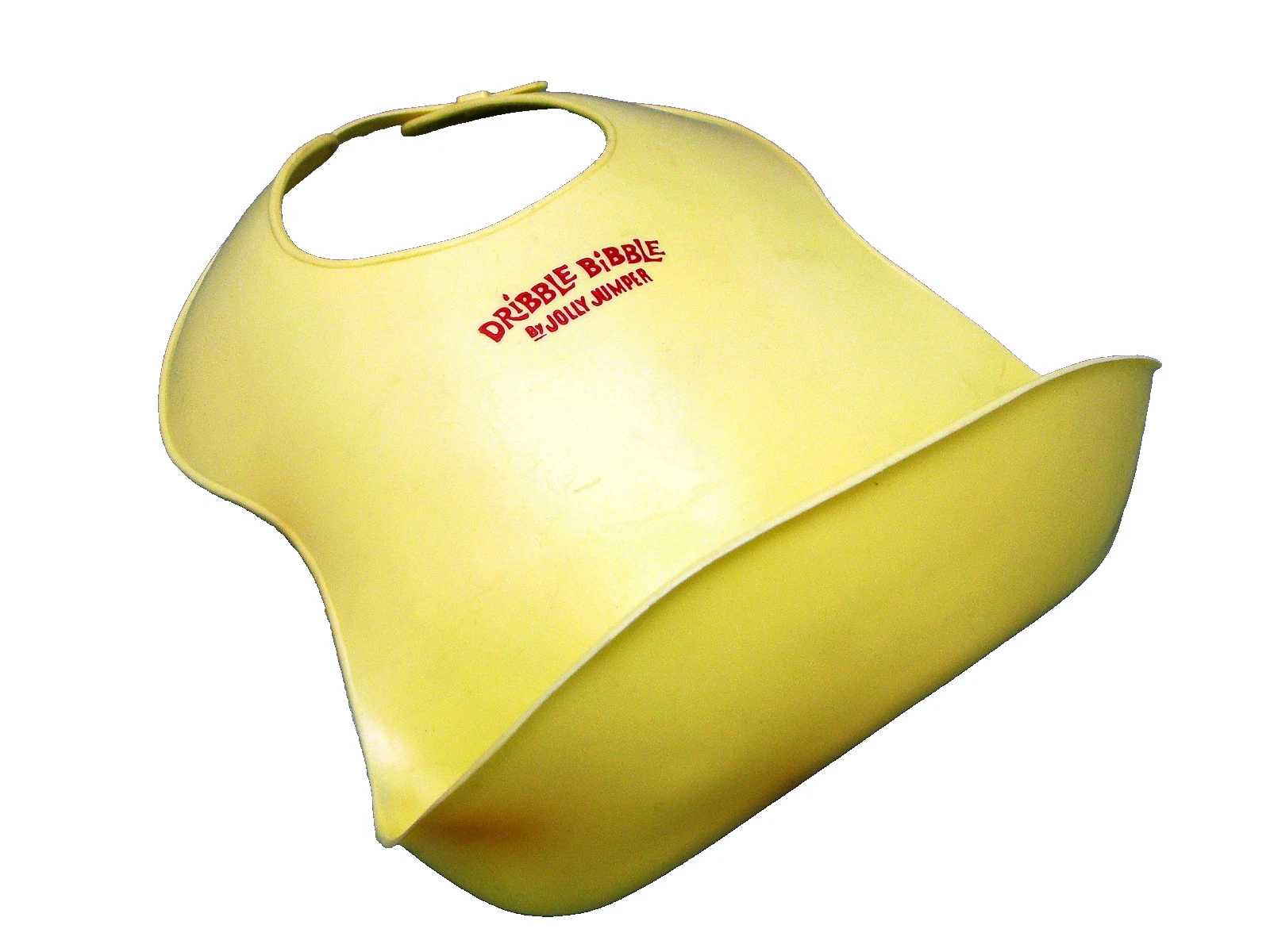 Jolly Jumper Dribble Bibble Plastic Cupped Spill Catching Feeding Baby Bib