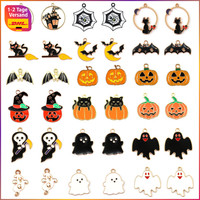 Halloween Charms 36 StüCk Emaille AnhäNger KüRbis Geist Fledermaus DIY Schmuck