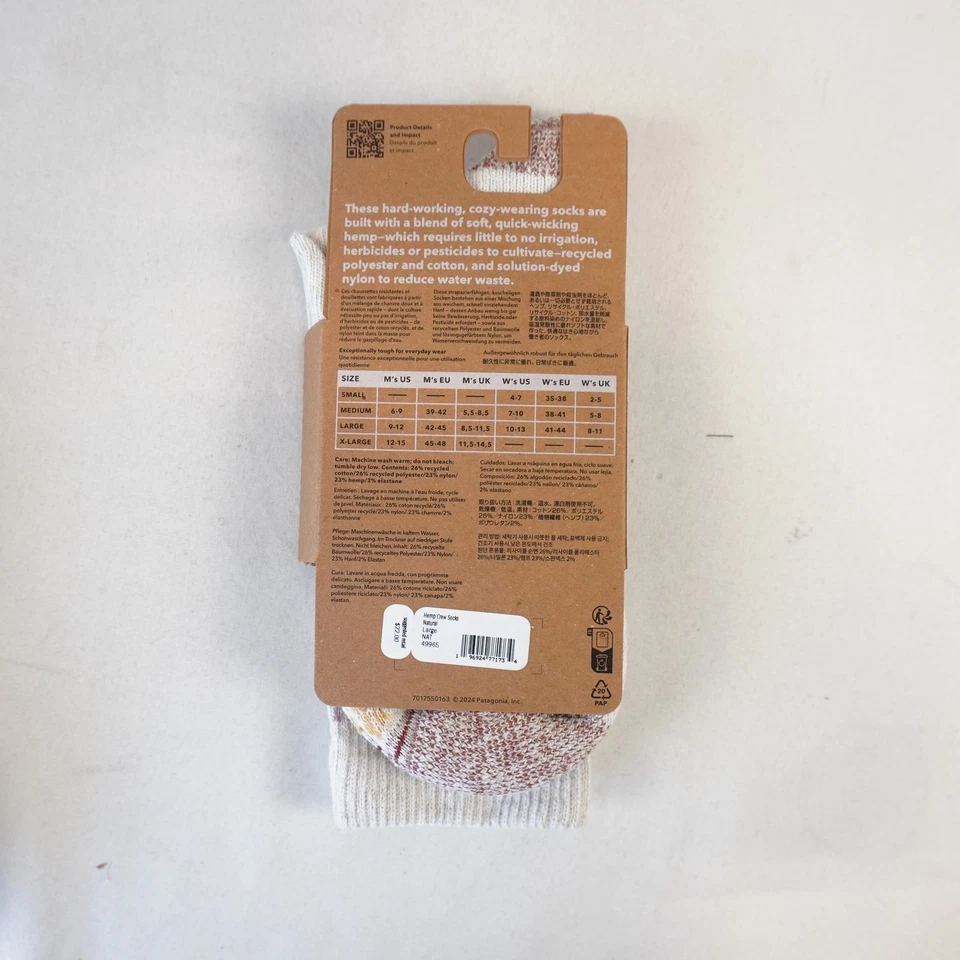 Lote de 6 calcetines y calcetines de lana Patagonia Hemp Crew en tallas y colores surtidos Foto 4 de 4