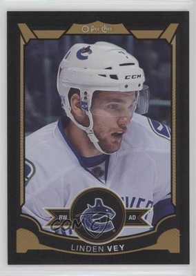 2015-16 O-Pee-Chee Rainbow Foil Black 10/100 Linden Vey #470 b5y