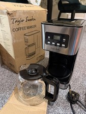 Taylor Swoden Filter Coffee Machine with 24hr Timer, Keep Warm, Anti-Drip, 950W