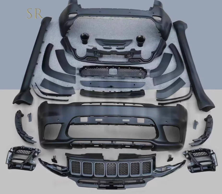 Fits 2011-2021 Jeep Grand Cherokee upgrade primer SRT style Body Kits Cover Trim - Image 3 of 4