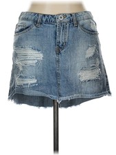 Vanilla Star Women Blue Denim Skirt 11