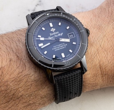 Brand New ZO9595 Zodiac Super Sea Wolf Automatic Compression Ceramic Watch