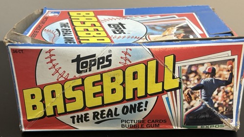 1982 Topps Baseball Empty Display Wax Box - Picture 3 of 8