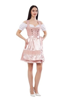 Dirndl costume dress women's pink 2 pieces dress and apron without blouse!!! Gloria