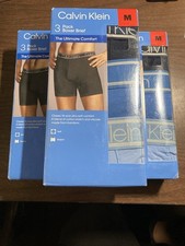 x1 - Calvin Klein Men's Boxer Brief Ultimate Comfort size M Blue 3 pack 