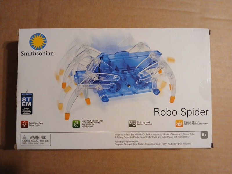 Smithsonian Science Activities Robo Spider Kit Robot Building STEM Science Toy