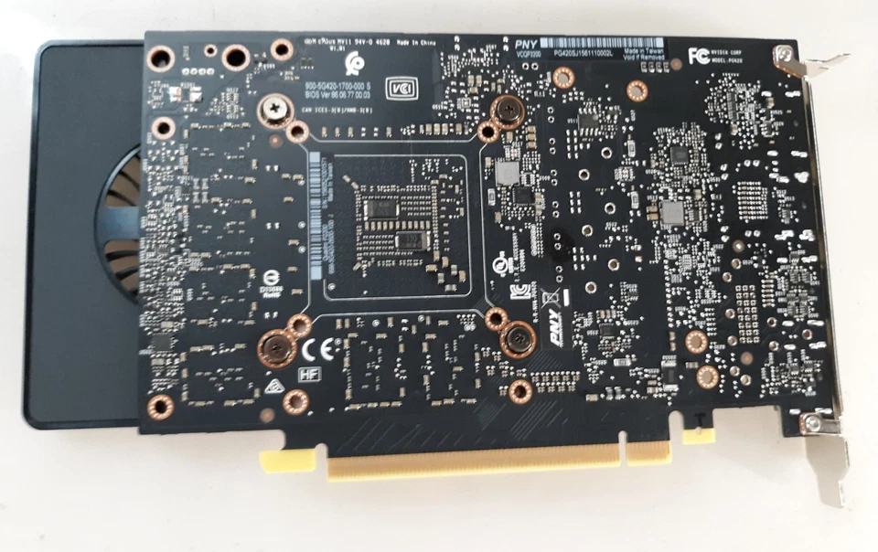 PNY NVIDIA Quadro P2200 5GB GDDR5X PCIe Graphics Card - Image 3 of 4