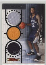 2006-07 Topps Full Court Press Triple Relic 11/50 Rudy Gay #FCP21 14h3