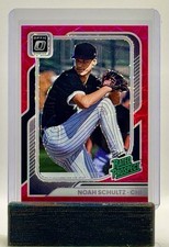 2026 Panini Donruss MLB Optic Rated Prospect Noah Schultz Pink Velocity /79