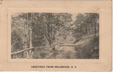 Millbrook Ny   Greetings From   Scenic View  1918   Mention of Circus in Danbury