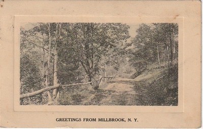 Millbrook Ny   Greetings From   Scenic View  1918   Mention of Circus in Danbury