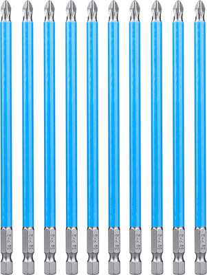10 Pcs 6 Inch Long Phillips Screwdriver Bit Set Magnetic Ph2 Impact Driver NEW