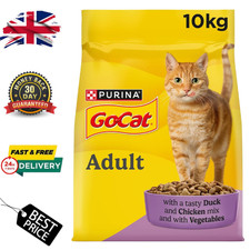 GO-CAT Adult Dry Cat Food Chicken & Duck 10kg Complete Balanced Nutrition 2.85 per kilo