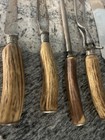 VINTAGE — STAG HORN CARVING SET WITH BONUS KNIFE — SET OF FIVE — photo 6