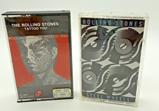 Rolling Stones Cassette Tape Lot Of 2 Steel Wheels  Tattoo You -USED-SHIPS FREE