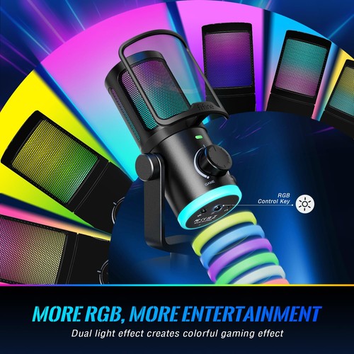 FIFINE Gaming PC Microphone USB Streaming Microphone with Game Chat Balance C... - 第 5/9 張圖片