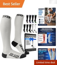 Wide Calf Compression Socks 20-30mmHg - Boost Circulation Reduce Swelling
