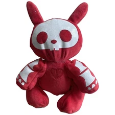 Skelanimals Red Jacks The Jack Rabbit 8” Plush Stuffed Animal