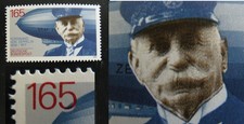 Bund Minr. 1587 (Zeppelin) mit deutlicher Passerverschiebung - postfrisch **