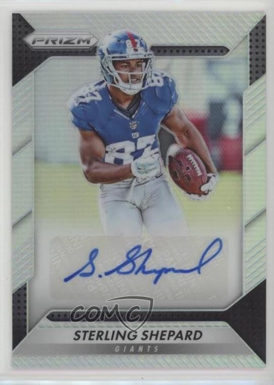 2016 Panini Prizm Rookie Auto Silver Prizm Sterling Shepard #RA-SSP Auto RC 2r7