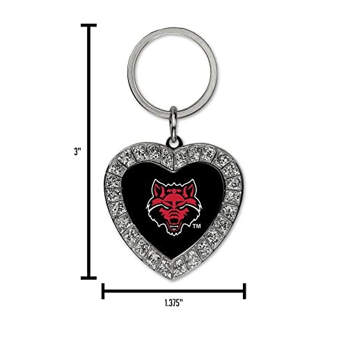Rico Industries NFL Green Bay Packers Metal Rhinestone Heart Keychain, 1.38 x - Picture 7 of 7