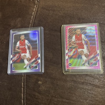 Jurrien Timber 2020-21 Topps Chrome Purple Refractor /250 And Pink