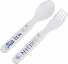 Set 2 Couverts Bébé Océan Blanc Paris Prix Plastique Enfant