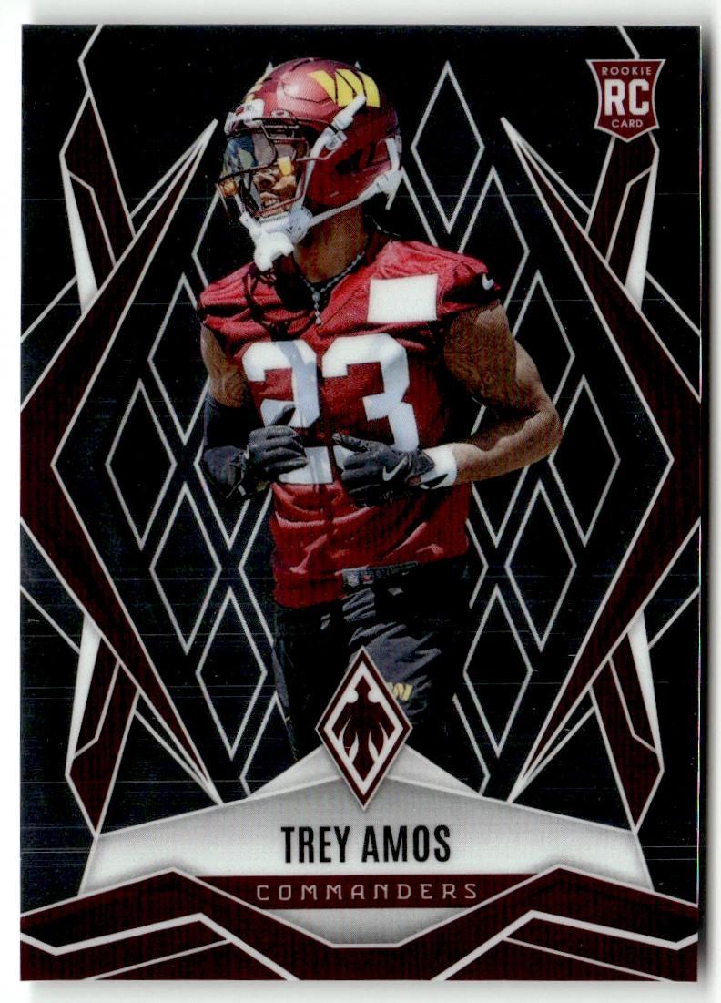 Panini Phoenix NFL 2025 No. 213 Trey Amos Rookie Base Carta De Fútbol