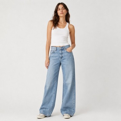 Citizens of Humanity Annina High Rise Wide Leg Jeans Tularosa 1746-1136 Size 27