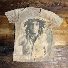 Vintage Distressed Bob Marley Tshirt Small Mens All Cotton
