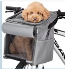 Navaris 2-in-1 Bike Pet Carrier Basket Bag Backpack w/ Strap Up to 25lbs New