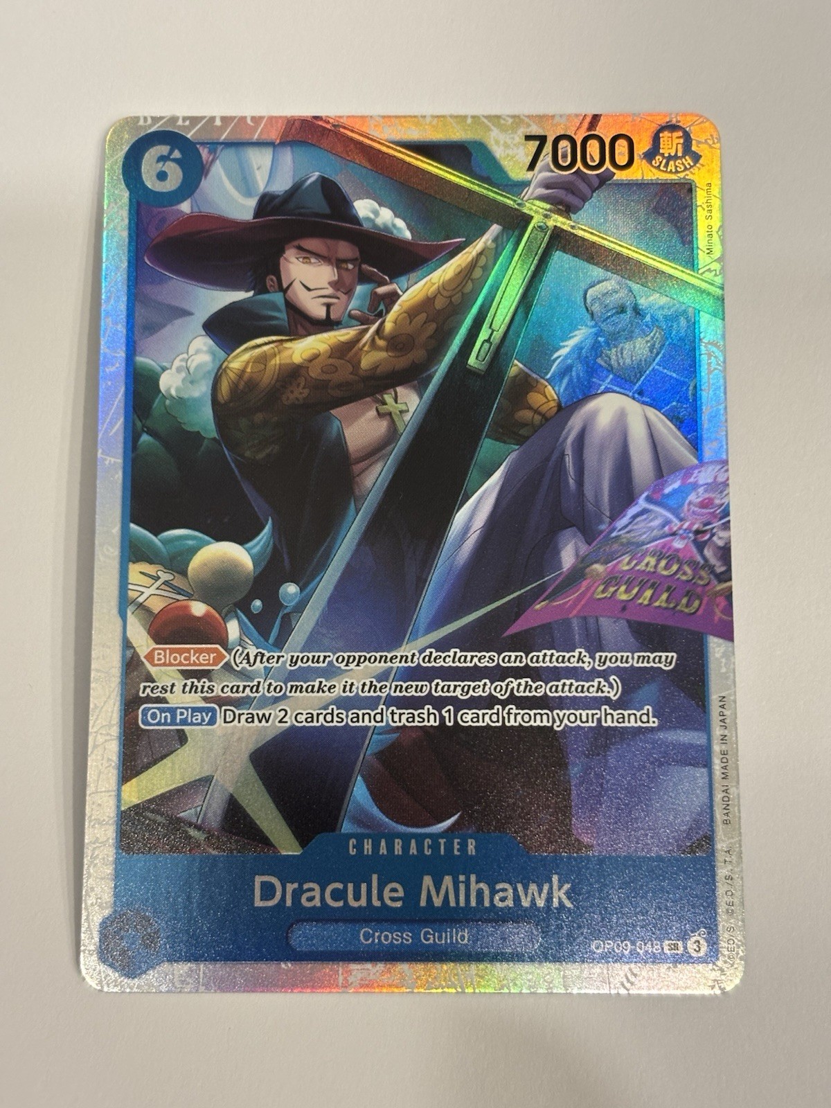 Dracule Mihawk OP09-048 SR Foil Emperors in the New World One Piece