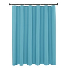 Biscaynebay 72x72 Blue Shower Curtain Liner Waterproof Weighted Hem Rustproof