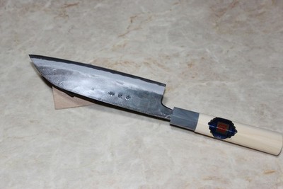 Tosa Tsukasa Kurouchi Santoku knife white 1 steel 165 mm magnolia handle USA