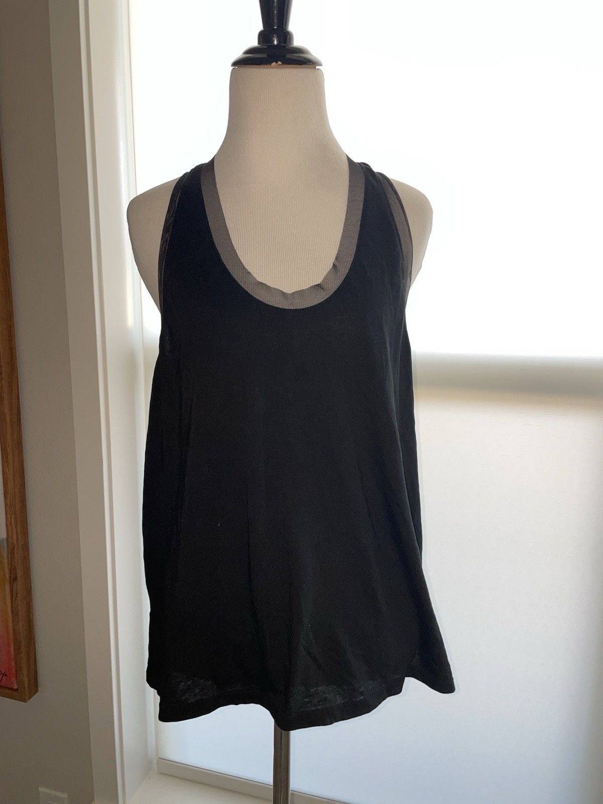 Victoria Secret Sport Racer Back Tank Large Black