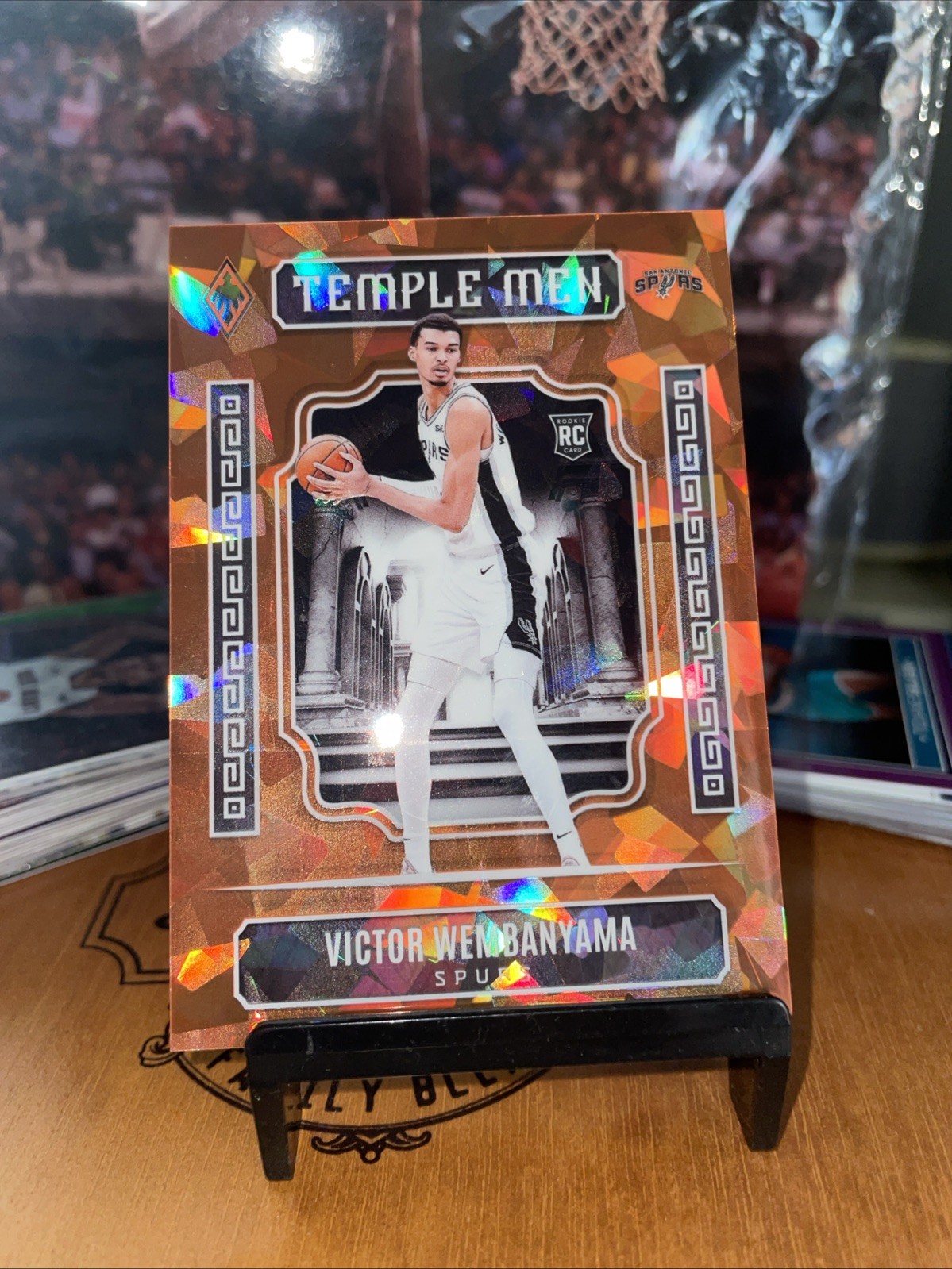 23-24 Panini Phoenix Victor Wembanyama RC #7 Temple Men Orange Ice Prizm #/249