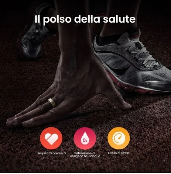 Amazfit Helio Ring – Anello Smart Ring TG.8. Titanio, Resistente All’acqua 10ATM - Immagine 4 di 4