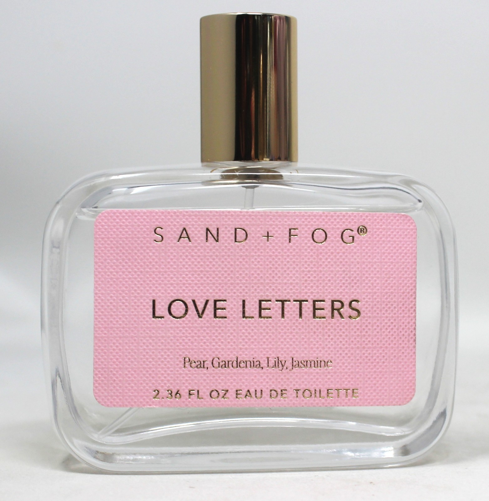 Sand + Fog Love Letters Eau De Toilette Spray 2.36 oz New Unboxed Glass Bottle