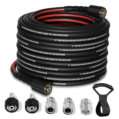 #ad Flexible Pressure Washer Hose 50 FT 3600 PSI Kink Resistant Power Washer 50FT $48.50