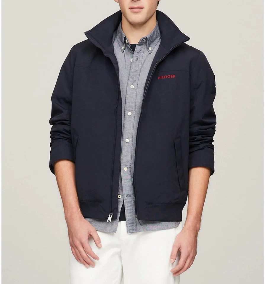 NWT Tommy Hilfiger Men’s Regatta Water Resistant Jacket Navy Size M - Image 4 of 4