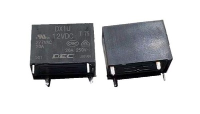 2pcs DX1U 12VDC DEC relay 20A 277VAC 12V 4-pin *mc