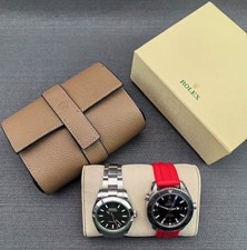 ROLEX ORIGINALE Porta Orologi Multiplo in pelle
