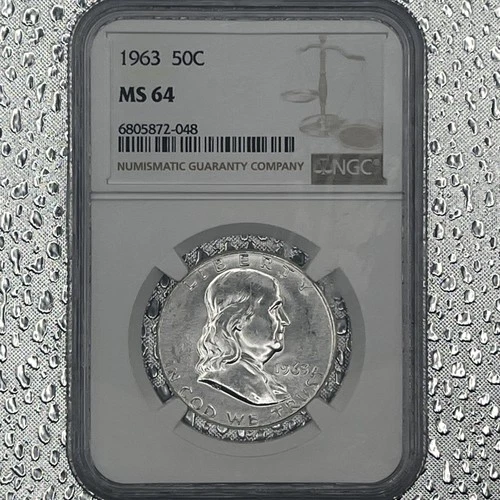 1963 benjamin franklin silver half dollar  NGC Ms 64  Coin Collecting
